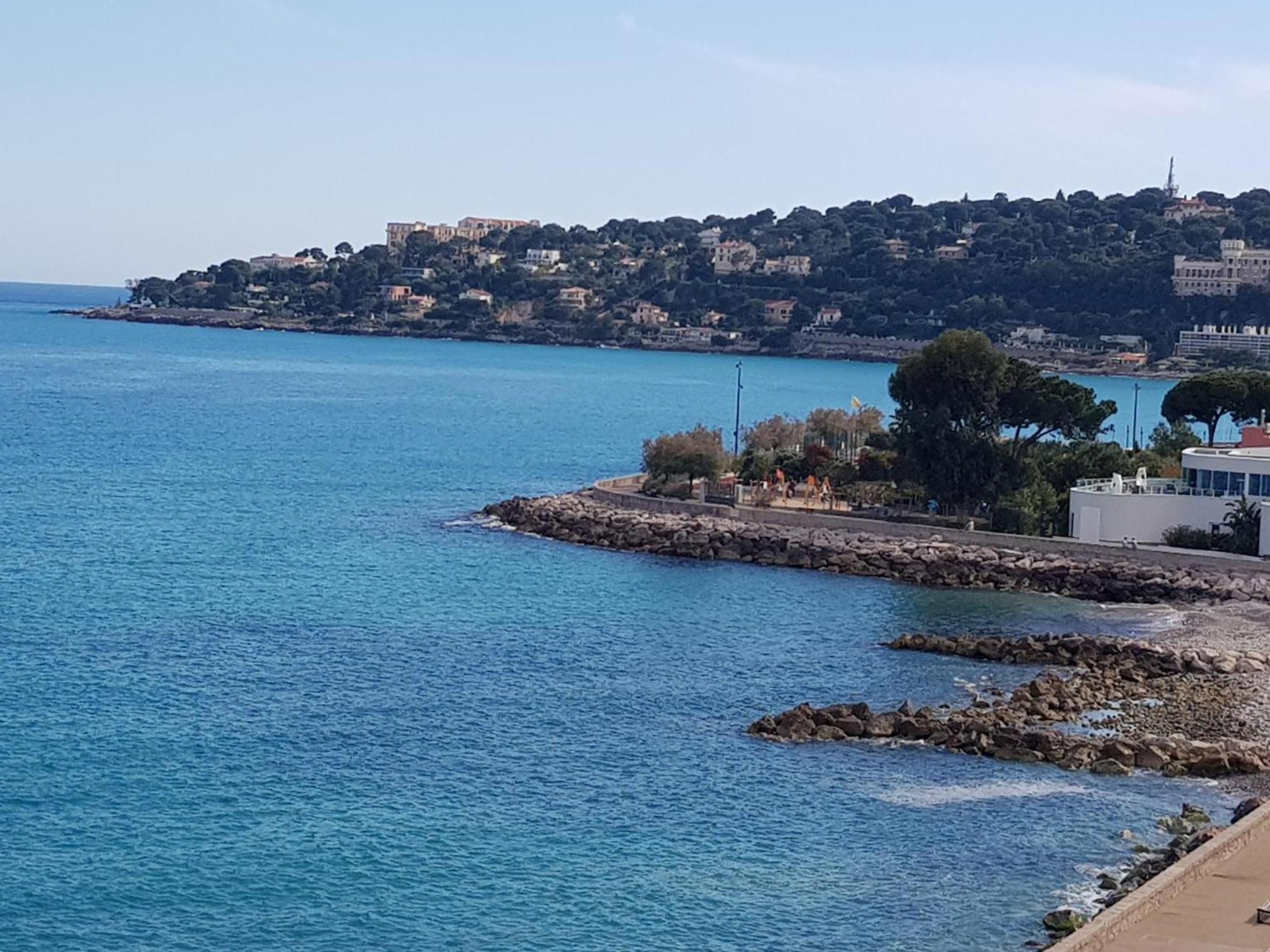 Menton Front Bord De Mer Cote D'Azur Florentina Sea View French Riviera Proche Monaco Montecarlo Superb Studio Exteriör bild