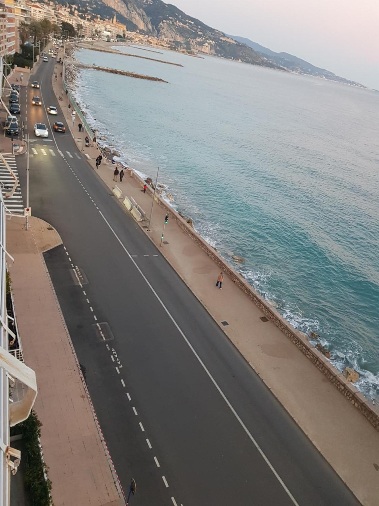 Menton Front Bord De Mer Cote D'Azur Florentina Sea View French Riviera Proche Monaco Montecarlo Superb Studio Exteriör bild